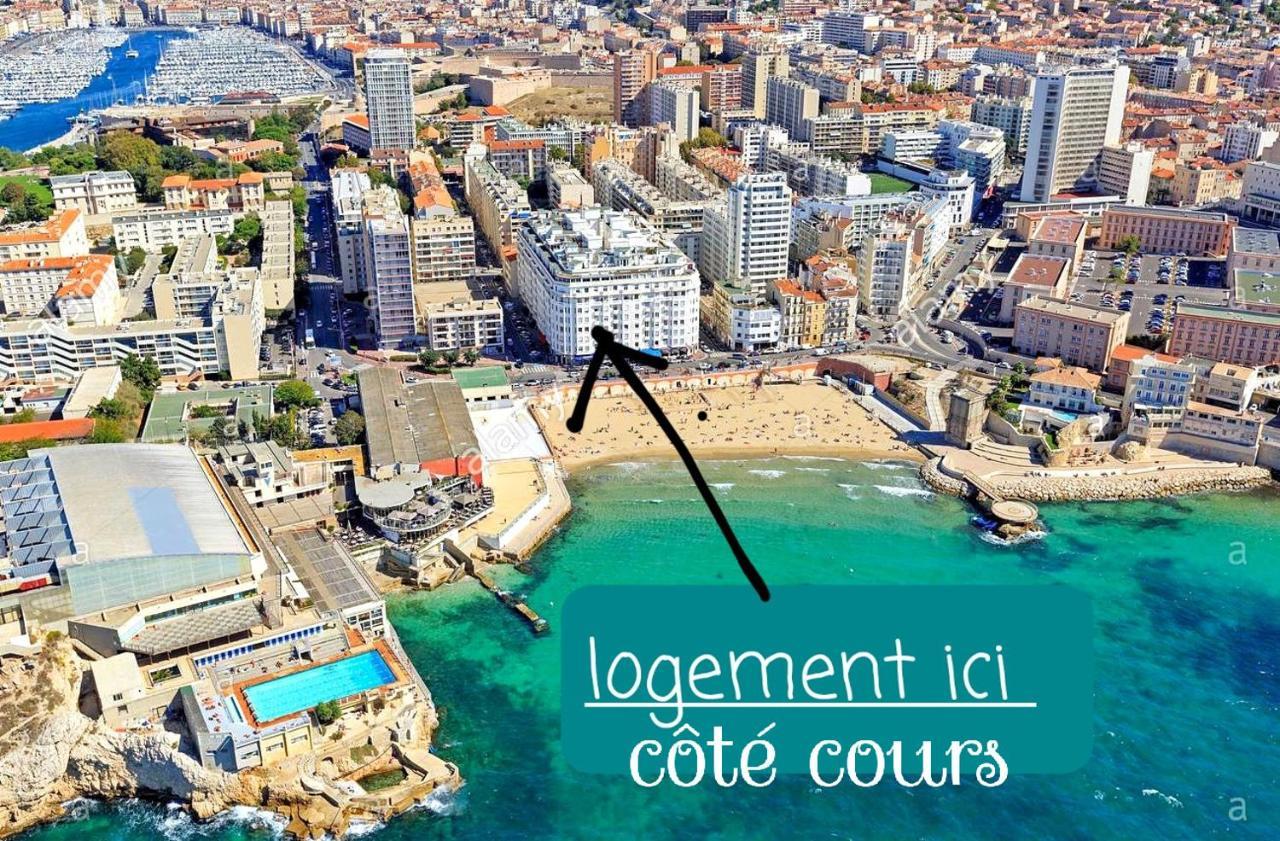 Studio Design Plage Des Catalans Marseille Exteriör bild